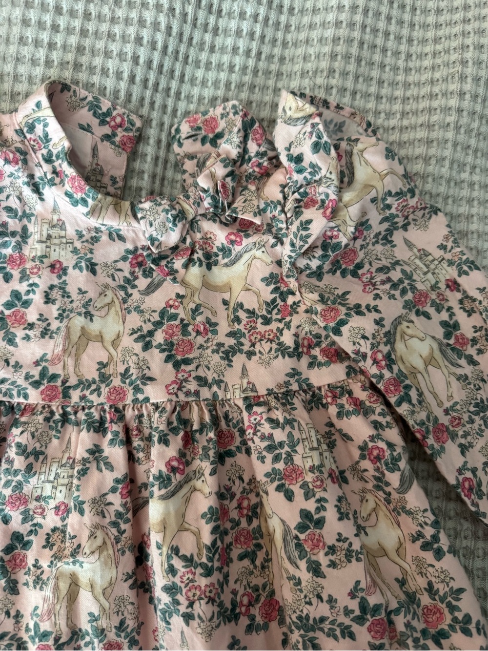 Janie and Jack Unicorn Castle Dress